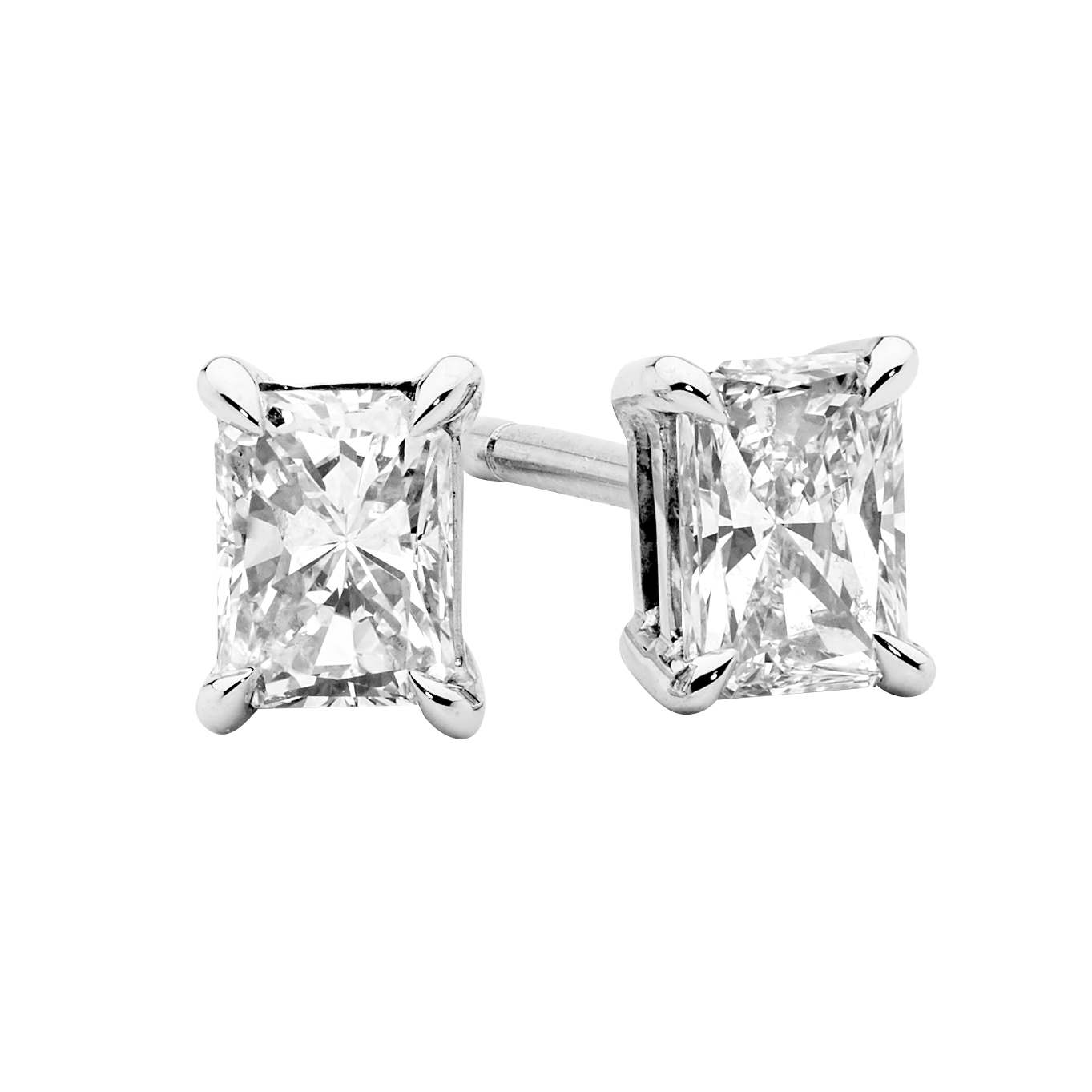 Radiant Cut Eco Friendly Diamond Halo Stud Earrings For Wife at Rs  54065/pair in Surat